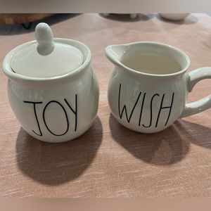 Rae Dunn Christmas Cream and Sugar Set